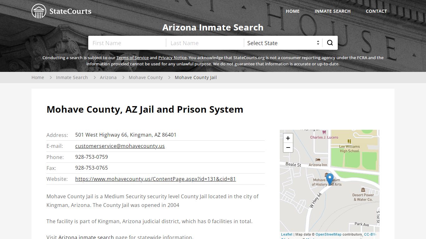 Mohave County Jail Inmate Records Search, Arizona ...